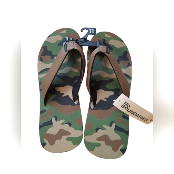 NWT No Boundaries Camouflage Sandals Camo Size 11 - Picture 2 of 9